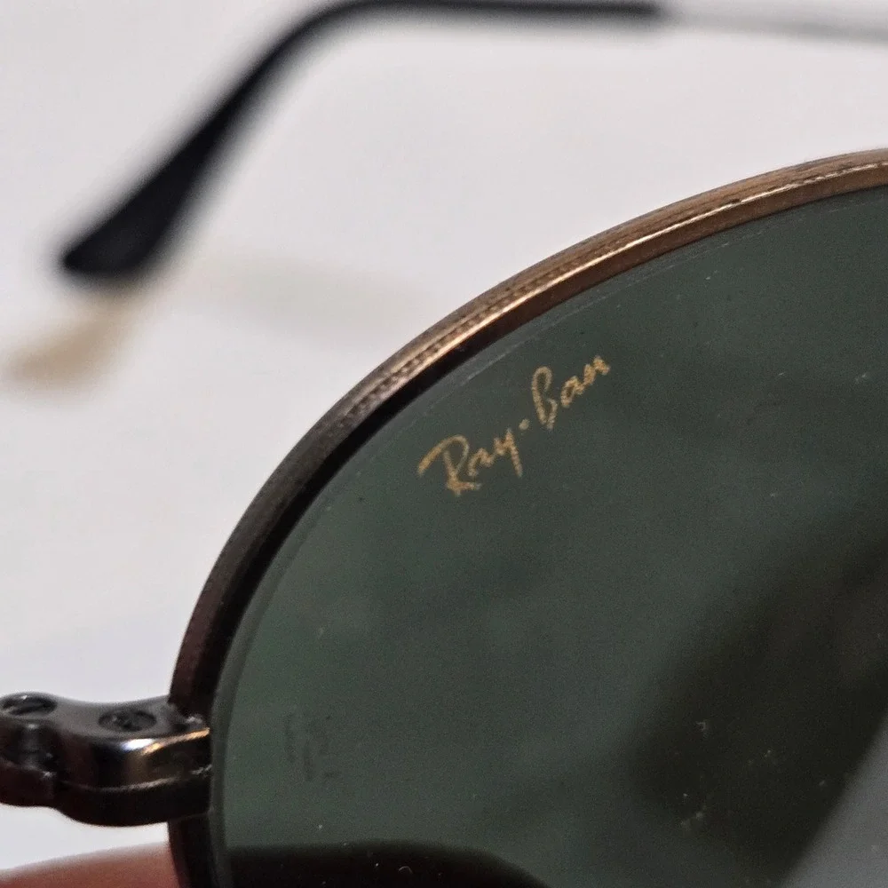 Ray-Ban Sunglasses Unisex Black Vintage Bausch & Lomb W0969 PSAS Oval Metal Read